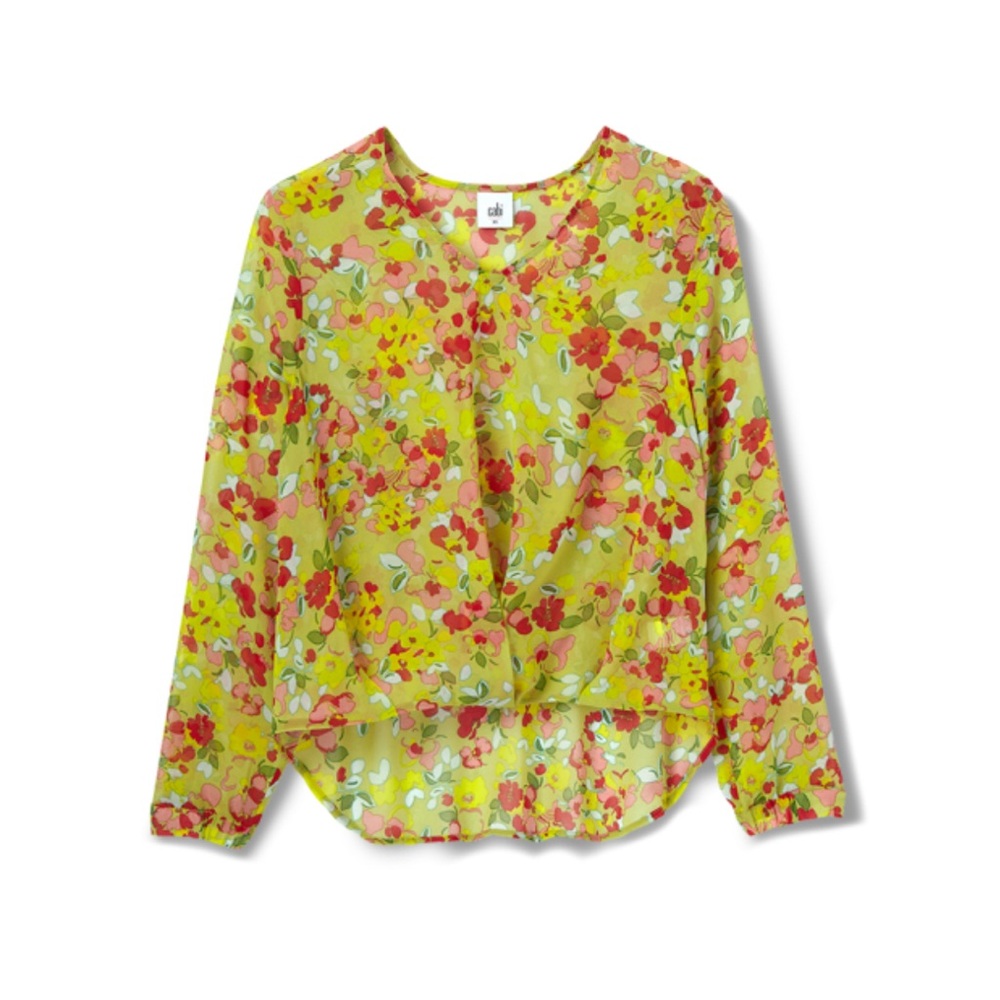Cabi Floral Sheer Blouse